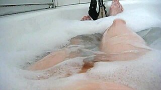 annie body bathes in monster comfy bubbles