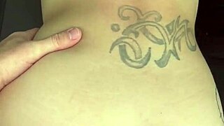 Busty hooker rides reverse cowgirl in car!