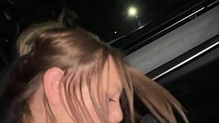 Wife flashes big tits in outdoor toilet before bold fucking with monster cock