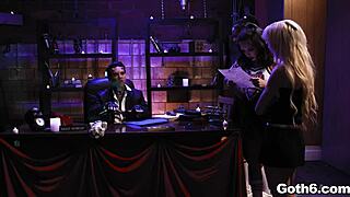 crazy goth sluts share monster cock 😈🔥