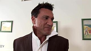 I Lick Blonde's Gaping Asshole in Lingerie and Fishnets