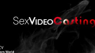 Brunette Newcomer Enjoys Casting Interview