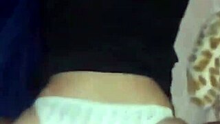 I slide the thong aside for deep cock penetration