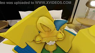 看这个毛茸茸新手夫妻在大奶大屁股的现代Robloxian房子里肏？