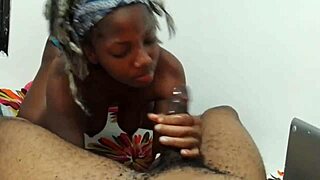 Sloppy deepthroat by ebony goddess.