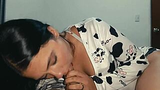 Stepson, i know you want to fuck your tantaly doll, but i want to help with your cock.