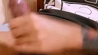 masseuse gives solo blowjob to monster cock