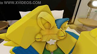 看这个毛茸茸新手夫妻在大奶大屁股的现代Robloxian房子里肏？