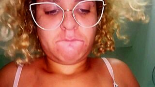 just fucking this hot blonde latina in our homemade setup