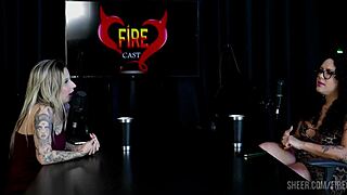 Brunna Sweet Feels Excited In Sheer Red During Fire Cast