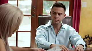 Wild teen 18+ Gina Valentina from the woods giving hardcore blowjob 😈