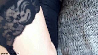 blonde gets fucked hard and swallows cock