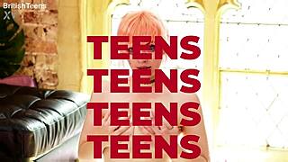 Hot British Teen Eats Cum