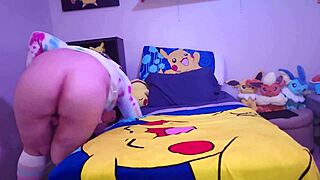 Needy chubby femboy tries Bad Dragon dildos first time! 😲