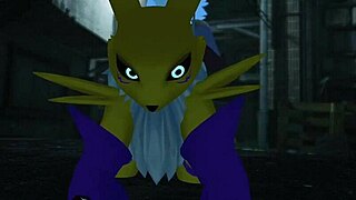 该死！Renamon在公共场合被猛烈干！