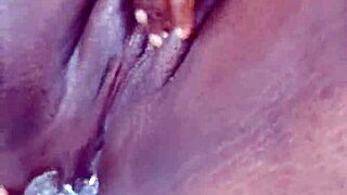 double penetration with squirt load on huge ass and pussy.