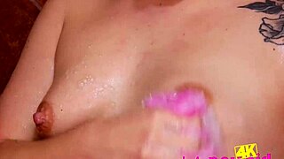 blonde model in the shower with father in law