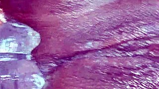 double penetration with squirt load on huge ass and pussy.