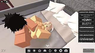 blonde fucks stranger in bed