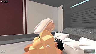 blonde fucks stranger in bed