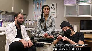 jasmine rose moans as her back gets blasted with cum in pov