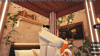 Slutty Traffic Cone Submits to Blowjob Domination.