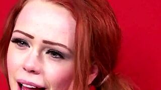 Can she swallow all that cum on her face?