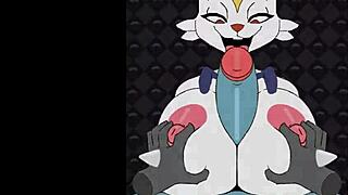 female cinderace - beatbanger titty fuck and cum on big tits