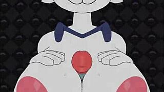 female cinderace - beatbanger titty fuck and cum on big tits