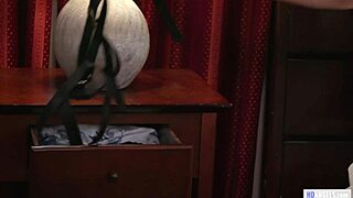 I teaching stepdaughter aria lee and crystal rush with toys and strapon