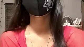 Indian girl in a live video performance.