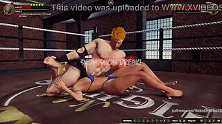 Val battles Vilkor in naked 3D fighter clash