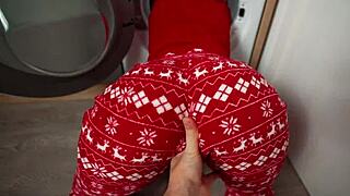 hey step son, wanna help mom stuck in washing machine?