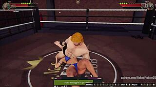Val battles Vilkor in naked 3D fighter clash