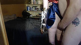 fucking that wonder woman sex doll naked in cosplay costume