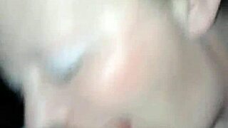 my wife gives a sloppy blowjob at home