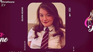 Student in cosplay uniform gets railed with creampie in stockings