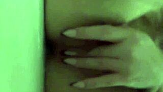 Christy Mack's sexy bath in the makeup room BTS