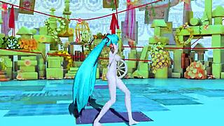 Hatsune Miku's Nude Body in Patchwork Staccato Mod