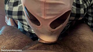 black queen gets rough facefuck!