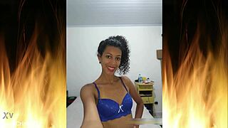 Beautiful brunette in blue lingerie trailer 01 😍 uncensored latina ass small waist housewife brazilian sexy fetish