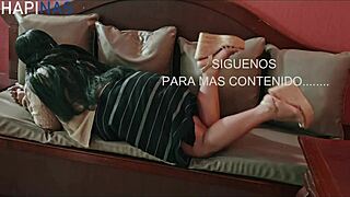 latina finishes inside in hotel room, keeps bouncing eagerly