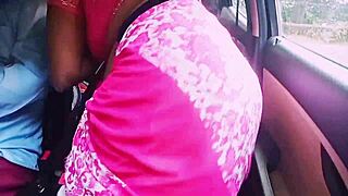 beautiful south indian housewife cheats in car with boyfriend