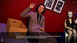 Kate 27 in cosplay costume with big tits teasing in public