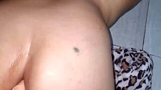 Petite Stepmom Asks Stepson to Film Her Tight Ass Dildo Session