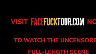 BUSTY BRUNETTE BABE MY HARD ROD LICKING UP & DOWN LIKE A CANDY BAR!