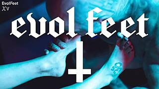 Latina Slave Puts Her Feet On My Cock While I Lick Her Soles And Deepthroat