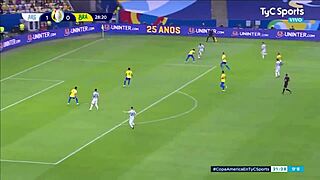 brazil loses to argentina in soccer