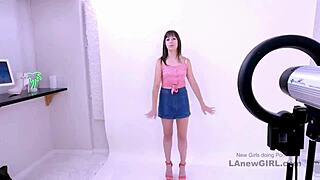 Cute Model Swallows at Audition with Father-in-Law