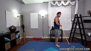 Fake Yoga Teacher Pounds Busty Ebony Nadia Jay!